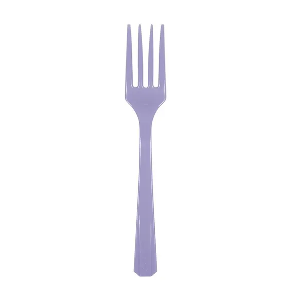 Вилка пластиковая Lavander, лавандовая, 20 штук