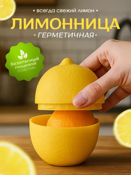 Ёмкость (контейнер) для хранения лимона, лимонница, пищевой контейнер для овощей/фруктов/цитрусовых