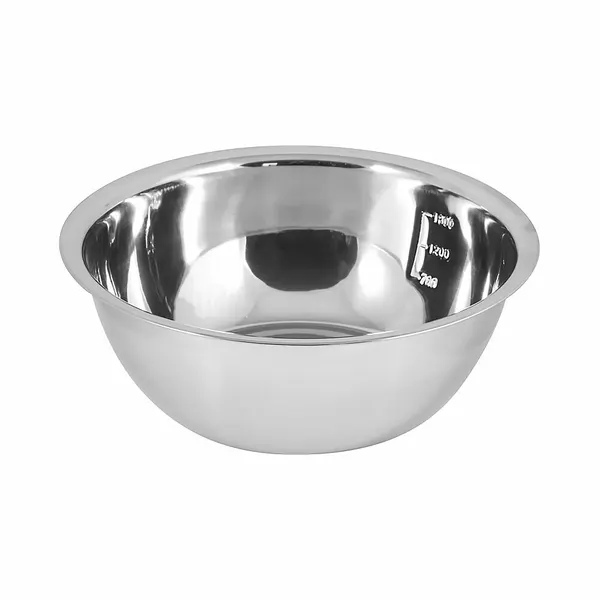 Миска Mallony BOWL-23, нержавеющая сталь, 1.7 л, расширенные края, диаметр 23 см