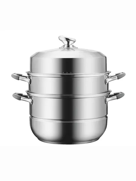 Кастрюля-пароварка Xiaomi Crystal Kitchen Stainless Steel Steam Pot 3 Layer (JC-ZG01)