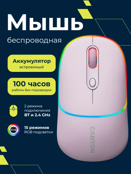 Canyon Мышь беспроводная двухрежимная CNS-CMSW22PR