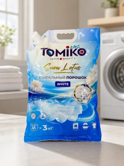 Стиральный порошок Tomiko Снежный лотос - для белого белья - Стиральные порошки