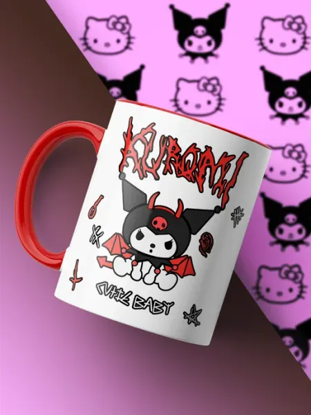 Кружка Kuromi Onegai My Melody Аниме Санрио Стиль Каждому своё Anime