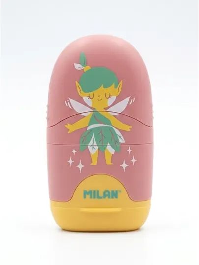 Ластик-точилка CAPSULE FAIR — MILAN — пластиковый корпус