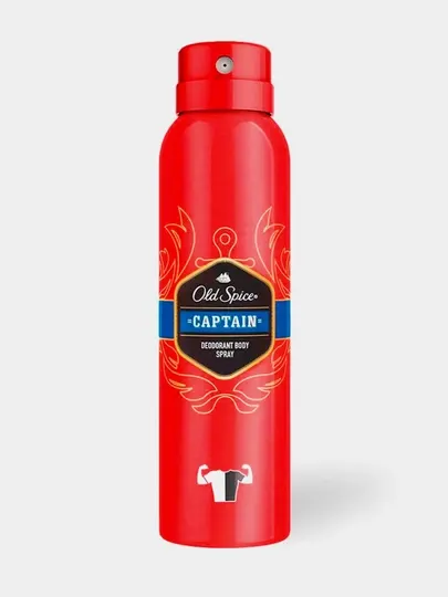 Мужской аэрозольный дезодорант Old Spice Captain, 150 мл