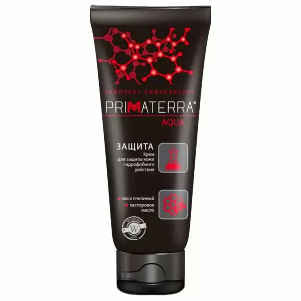 Защитный крем Primaterra "Aqua", гидрофобный, для кожи, от кислотных и щелочных средств, 100 мл