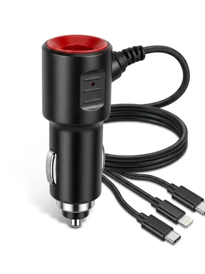 Автомобильное зарядное устройство, автозарядка, car charger, Type C, Lightning
