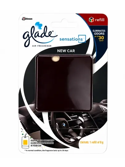Glade Sensations New Car — сменный блок для автомобильного ароматизатора