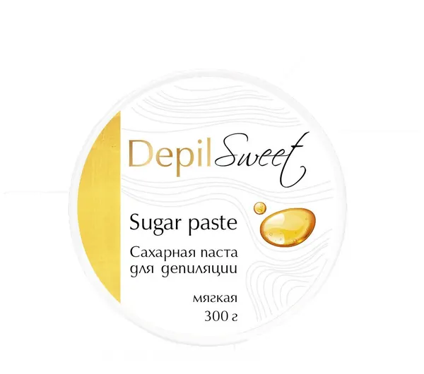 DepilSweet Сахарная паста для депиляции Мягкая, 300г, бионатуральный шугаринг мягкой плотности