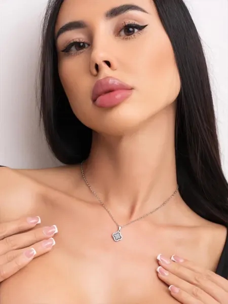 Подвеска на шею клевер и цепочка LeErzh Jewelry