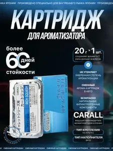 CARALL Ароматизатор автомобильный на липучку, Аромат Мускусный, RICH SQAUSH