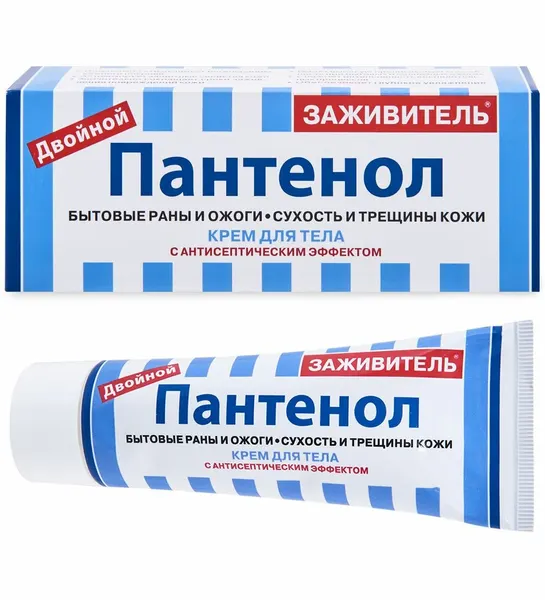 Заживитель Двойной пантенол с антисептическим эффект. крем для тела 75мл