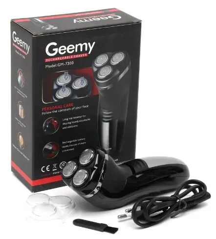Бритва электрическая GEEMY GM-7300 с 3-мя лезвиями, аккумулятор, 3W