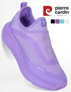 Слипоны Pierre Cardin женские фиолетовые на платформе дышащие