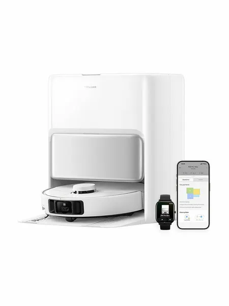 Робот-пылесос Trouver Vacuum P50 Ultra, функция мытья пола, 75 Вт, белый