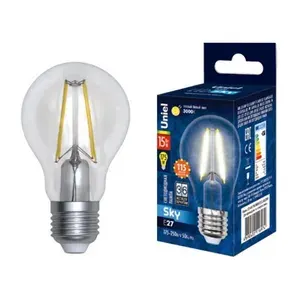 Лампа светодиодная филаментная прозрачная LED-G125-15W/4000K/E27/CL PLS02WH (UL-00004861)
