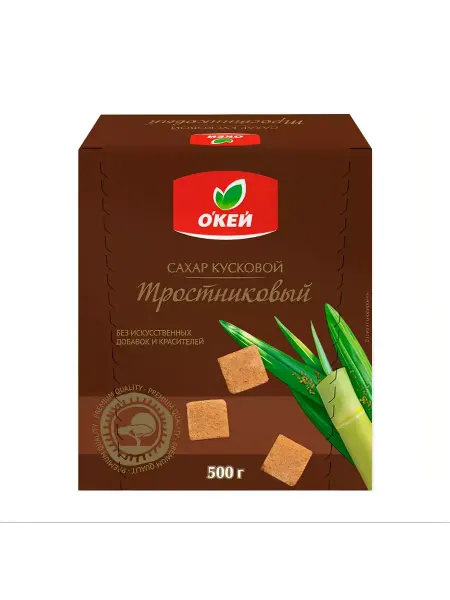 Сахар тростниковый кусковой О’КЕЙ Демерара