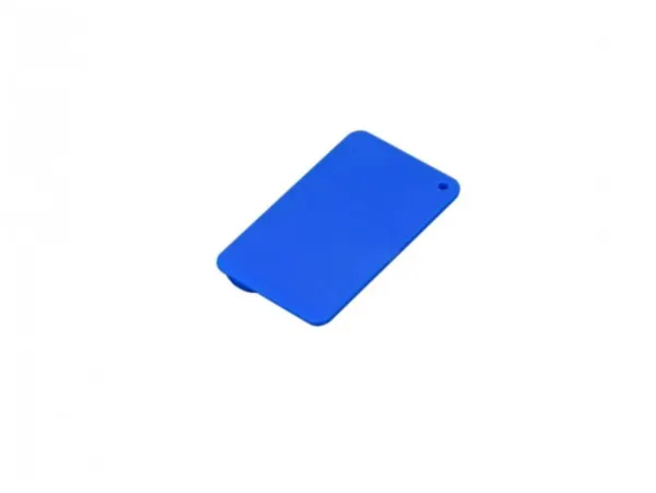 Флешка для нанесения логотипа виде пластиковой карточки (4 Гб / GB USB 2.0 Синий/Blue MINI_CARD1 Flash drive)