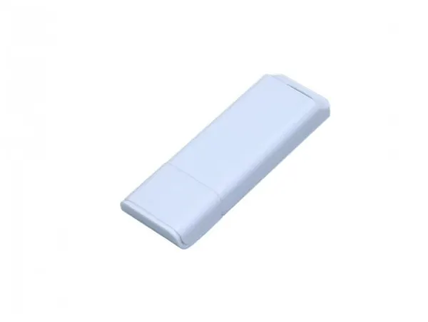 Оригинальная двухцветная флешка для нанесения логотипа (4 Гб / GB USB 2.0 Белый/White Style Flash drive оригинально)