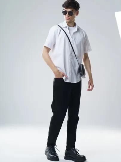 Джинсы черные CARROT FIT для мужчин, "Midnight Fit" от Rino Jeans