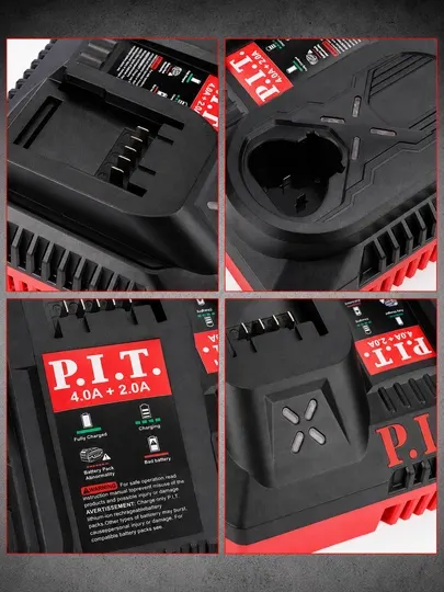 Зарядное устройство двухпортовое P.I.T. PC20402 - Зарядные устройства для аккумуляторов