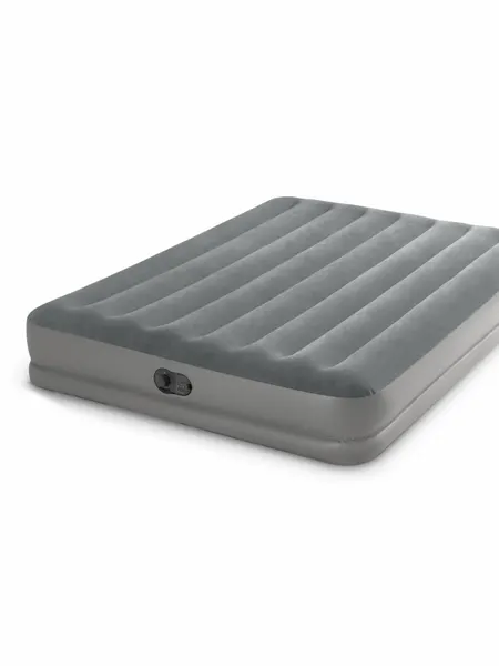 Матрас надувной двуспальный с насосом Intex 64114 Prestige Mid-Rise Airbeds With USB Pump 203х152х30см