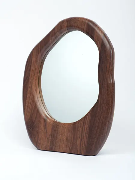 Зеркало IsmatDecor, фигурное, деревянное, высота 45 см, ширина 3 см