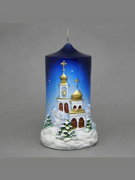 Свеча Рождественская ночь (малая) (70х60х110 вес 185 гр) парафин