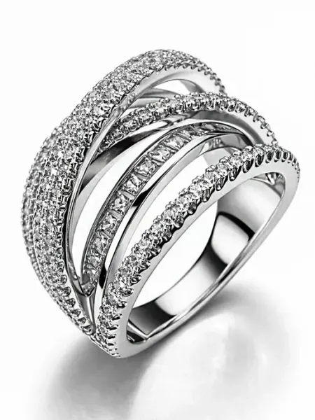 FLORENTICA Кольцо Cartier с фианитами