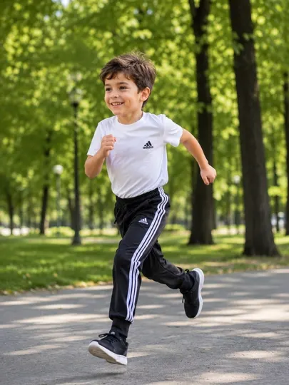 Спортивные брюки для мальчика, школьные, черные джоггеры для физкультуры и спорта - Спортивная одежда для мальчиков