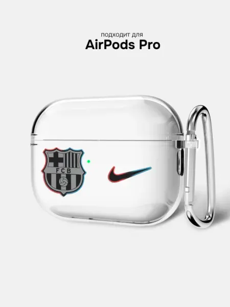 Чехол AirPods Pro с принтом FC Barcelona