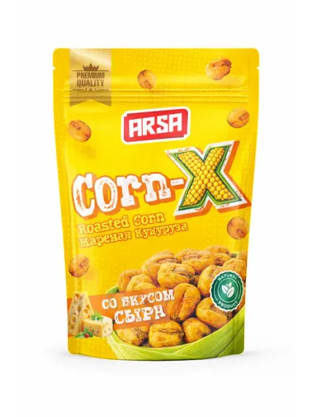 ARSA Corn-X жареная кукуруза, хрустящий снек, вкус Сыр, 60 г Нет бренда