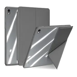 Чехол книжка серого цвета для планшета Samsung Galaxy Tab S11, серия Magi Series Case от Dux Ducis