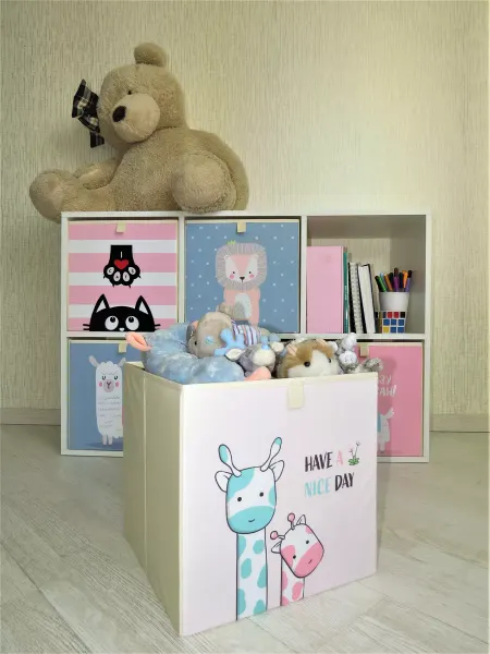 Estilo Casero Стеллажная складная коробка для хранения вещей и игрушек