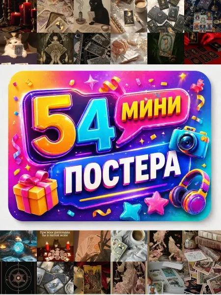 У Денчика Минипостеры 54 шт Эстетика Карты таро