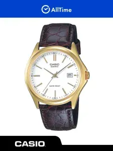 Часы мужские Casio Collection MTP-1183Q-7A / Часы наручные кварцевые классические парные с кожаным ремешком