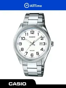 Часы мужские Casio Collection MTP-1302D-7B / Часы наручные кварцевые серебряные парные с браслетом японские