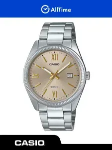 Часы мужские Casio Collection MTP-1302DD-9A / Часы наручные кварцевые серебряные с браслетом металлические
