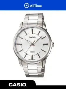 Часы мужские Casio Collection MTP-1303D-7A / Часы наручные кварцевые классические серебряные парные японские