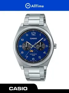 Часы мужские Casio Collection MTP-M300D-2A / Часы наручные кварцевые серебряные с браслетом металлические