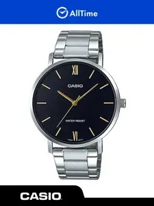 Часы мужские Casio Collection MTP-VT01D-1B / Часы наручные кварцевые серебряные парные с браслетом японские