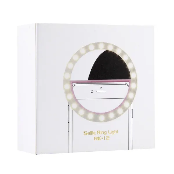 Светильник Selfie Beauty Light, зажим для телефона, 3 режима освещения