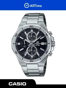 Часы мужские Casio Edifice EFV-640D-1A / Часы наручные водонепроницаемые кварцевые спортивные серебряные