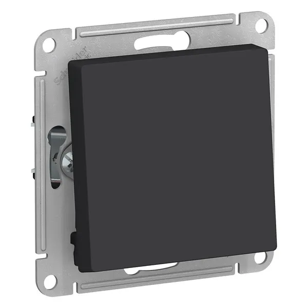 AtlasDesign Переключатель одноклавишный сх.6 10АХ, карбон, Systeme Electric