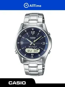 Часы мужские Casio LCW-M100DSE-2A / Часы наручные кварцевые спортивные серебряные с браслетом металлические