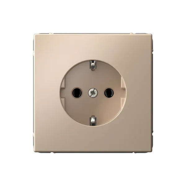 Механизм розетки с заземлением Systeme Electric ArtGallery 16А песочный GAL001243
