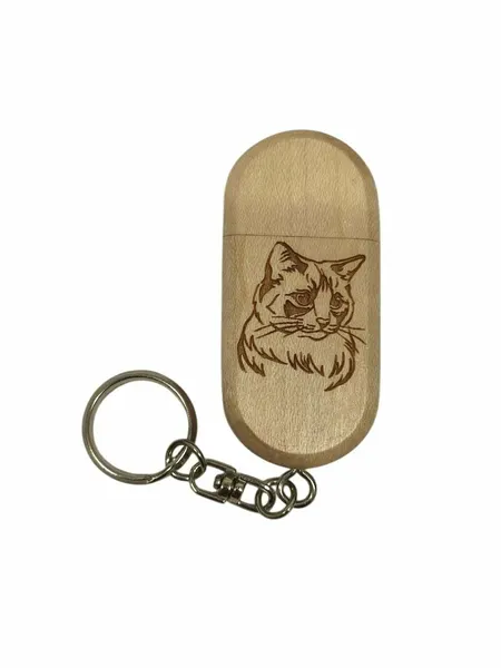 КОТ USB Флешка подарочная с гравировкой 64GB