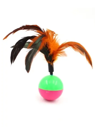 Интерактивная игрушка для кошек Tumbler Feather Cat Playing Pet