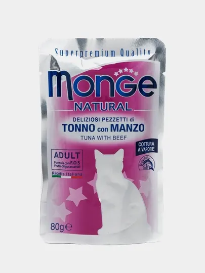 Влажный корм Monge Cat, тунец и говядина