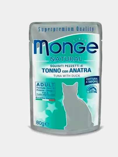 Влажный корм Monge Cat, тунец и утка